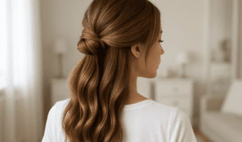 8 Creativos Peinados Moño Con Pelo Suelto Que Te Sorprenderán