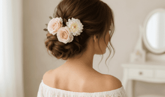 7 Originales Peinados Recogidos Con Flores Que Te Harán Lucir Genial