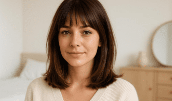 8 Modernos Cortes De Pelo Media Melena Con Flequillo Que Te Sorprenderán