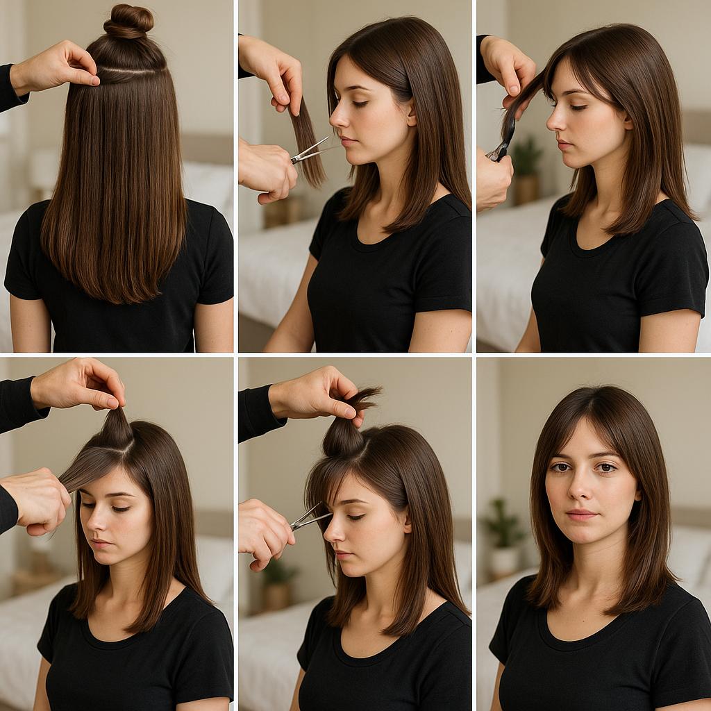 Media melena con capas suaves