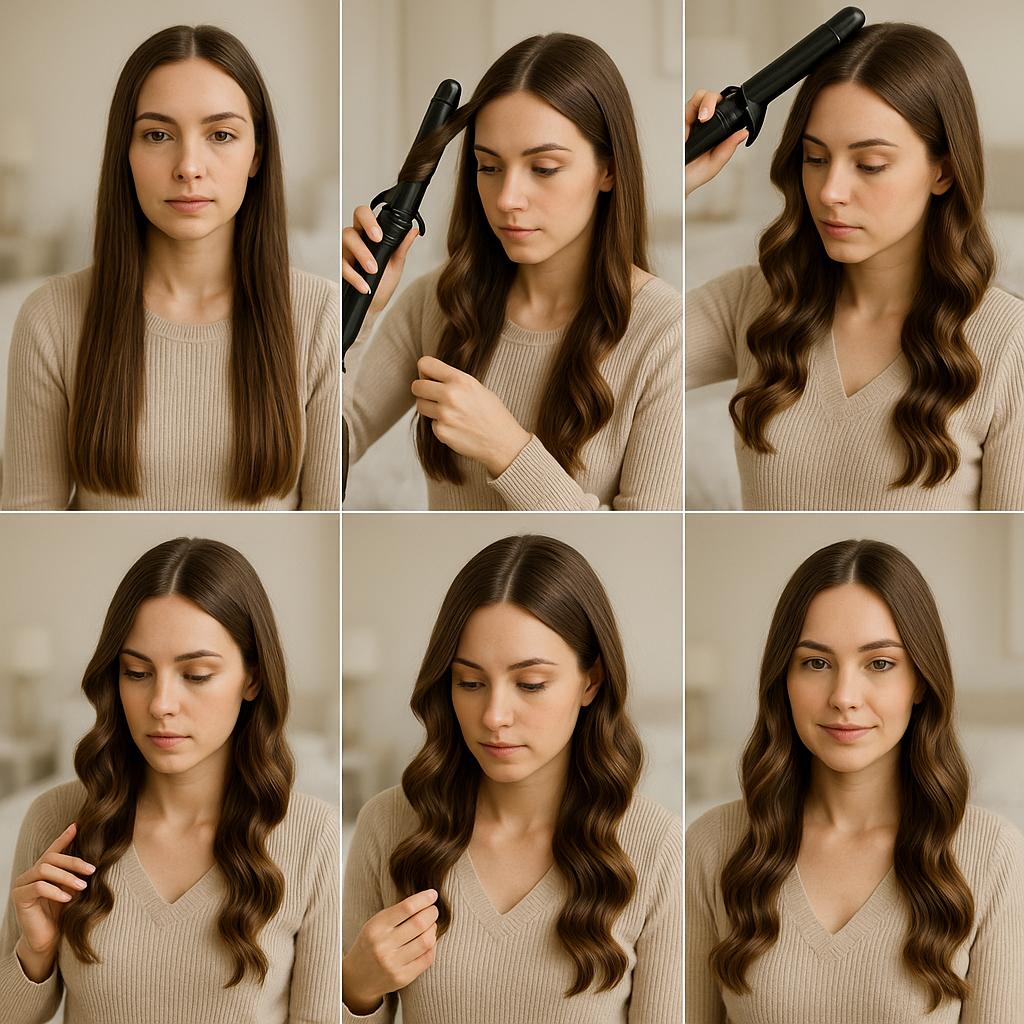 Ondas suaves con raya al medio