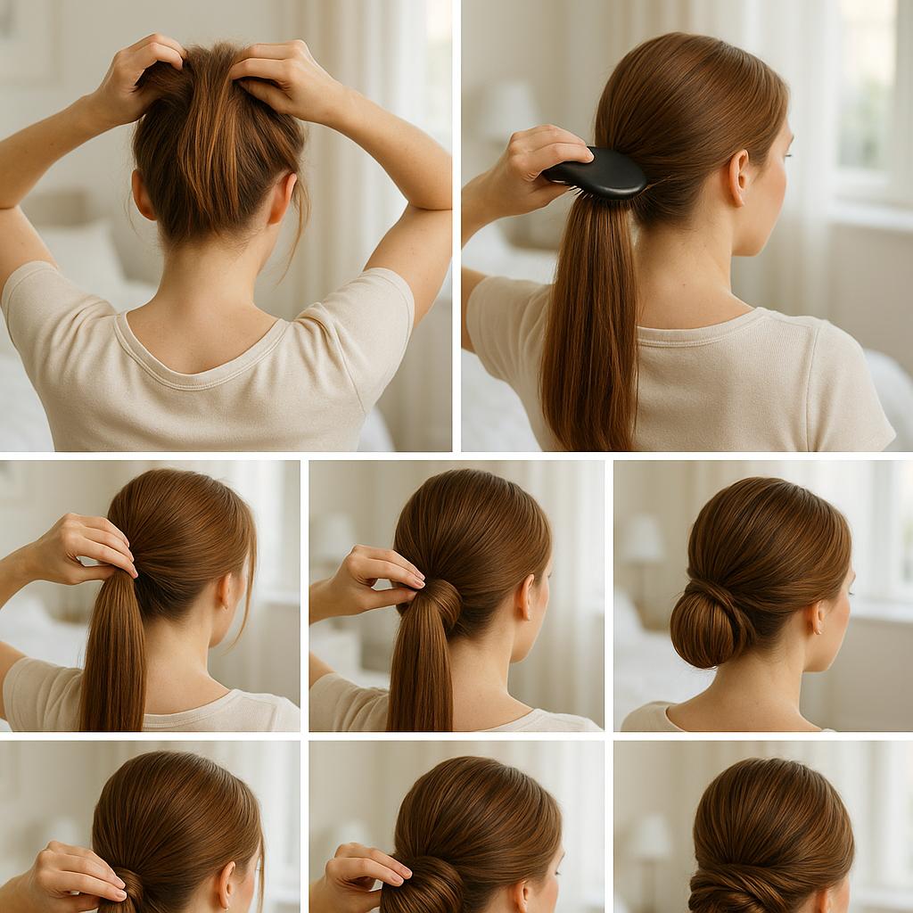 Recogido bajo con volumen