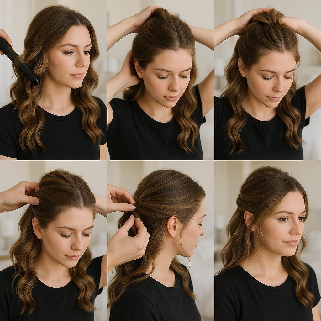 Semi Recogido con Ondas Suaves
