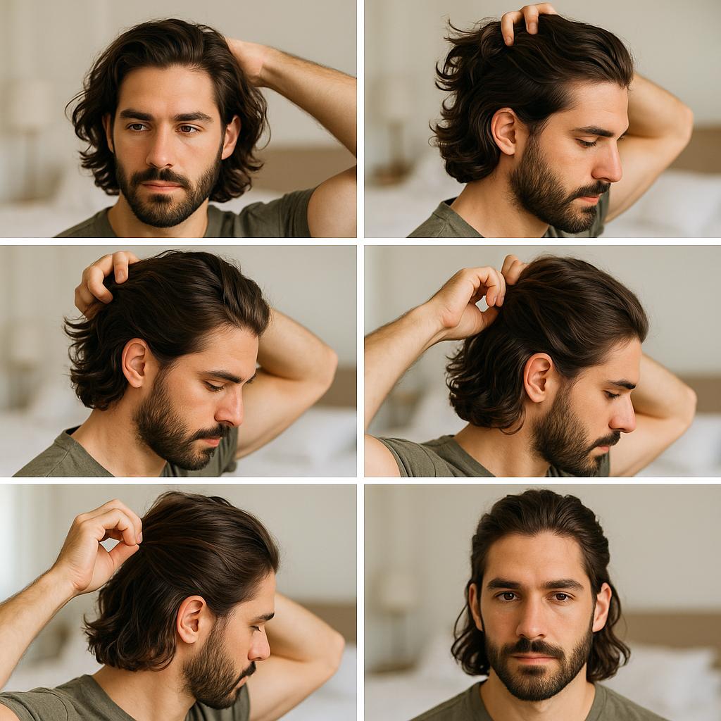 Semi Recogido con Ondas Naturales