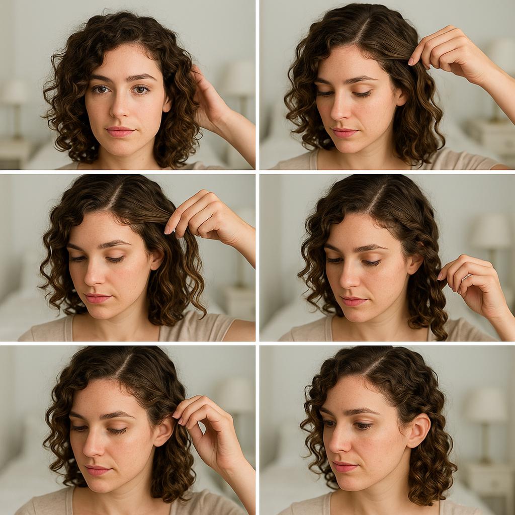 Trenza lateral con rizos sueltos