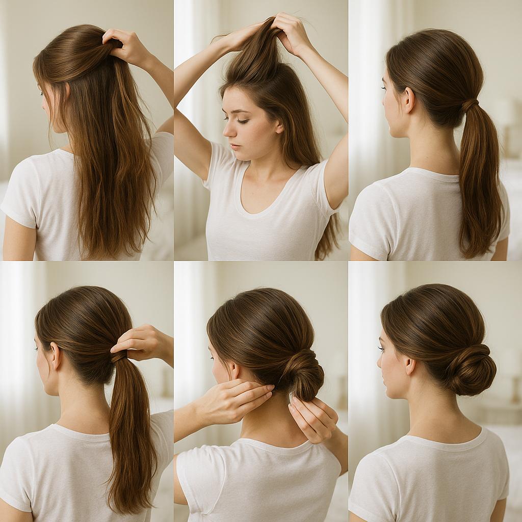 Recogido bajo con volumen