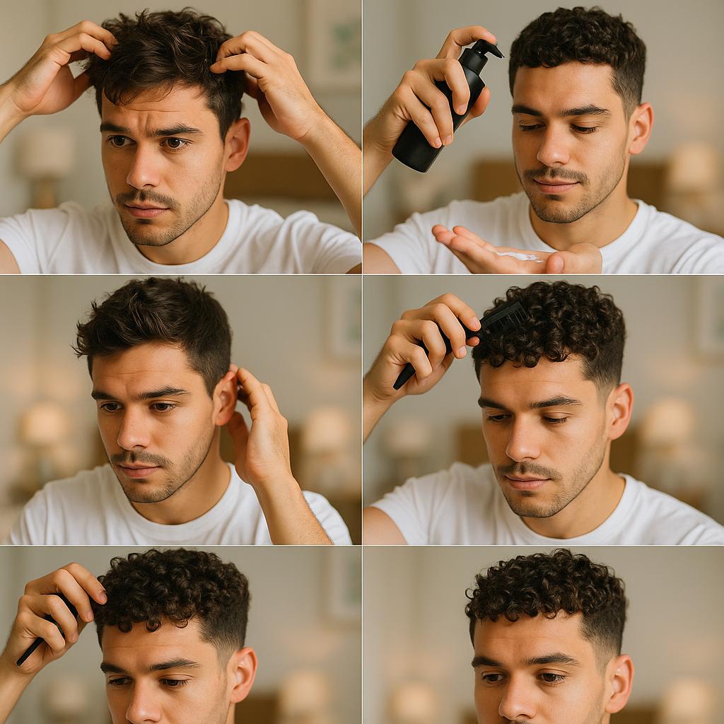Pequeños rizos definidos