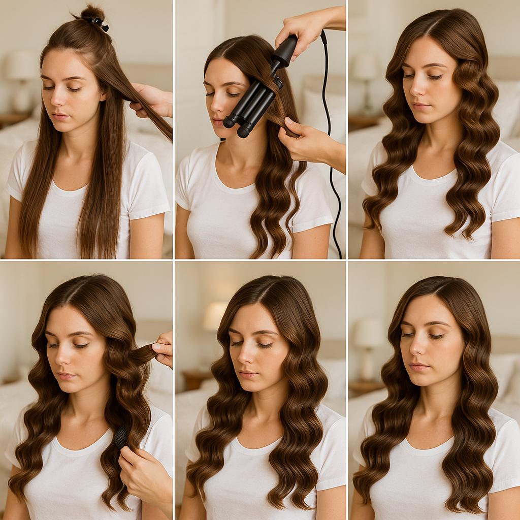 Ondas profundas con volumen y brillo