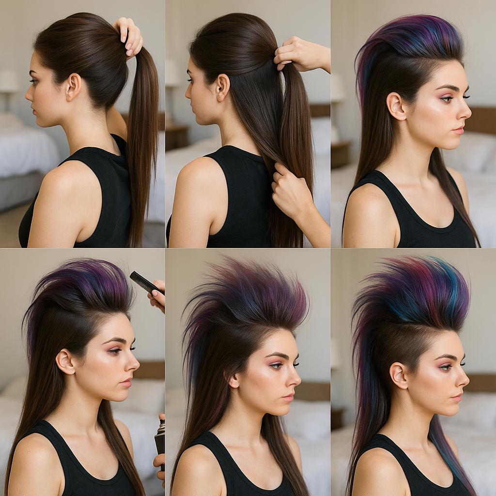 Cresta alta con colores vibrantes