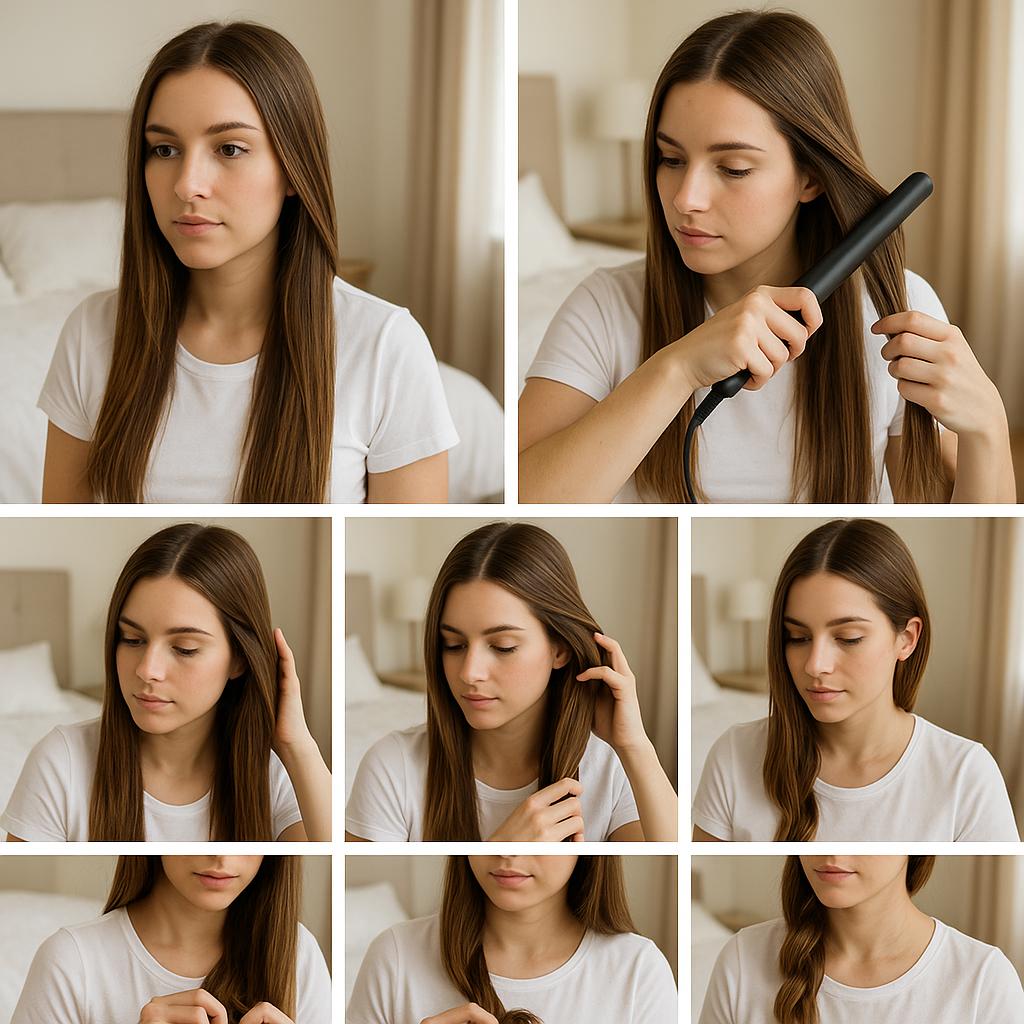 Trenza lateral con textura suave