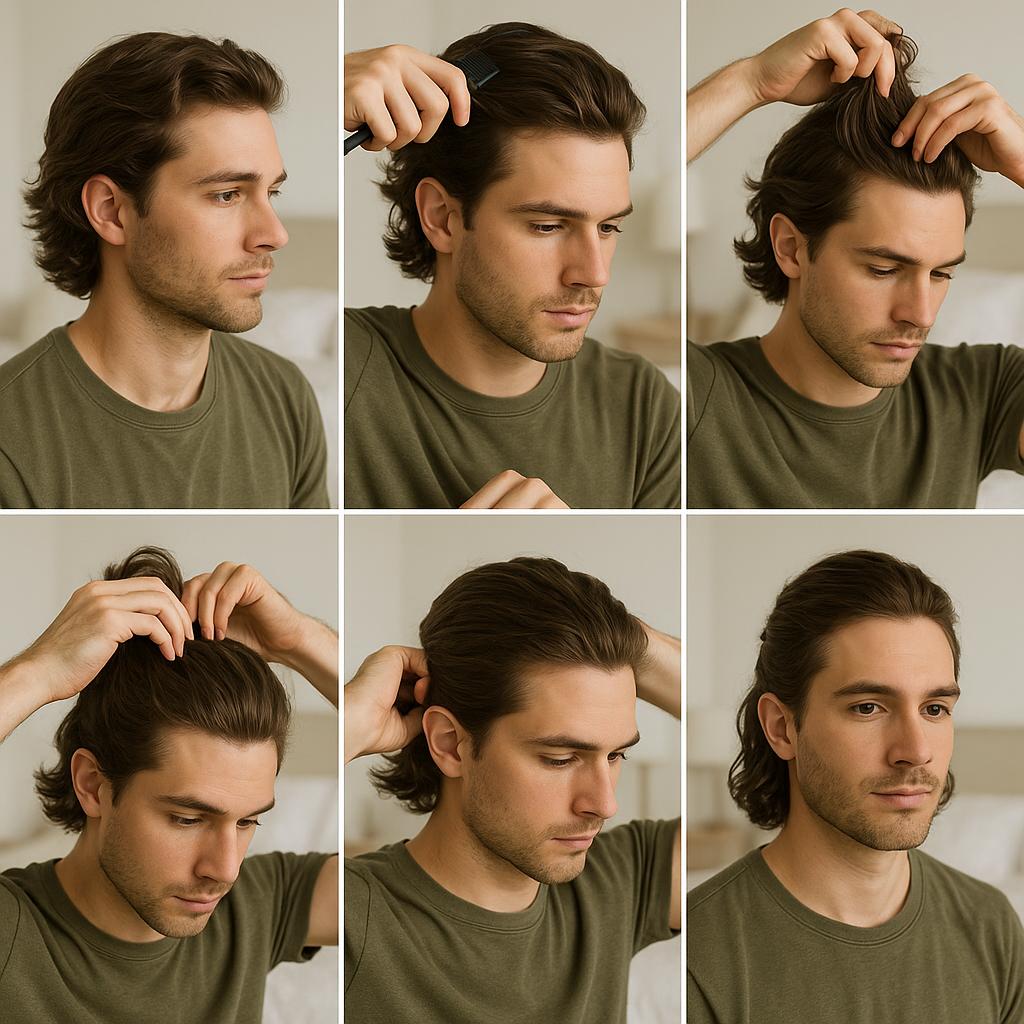 Semi recogido con ondas naturales