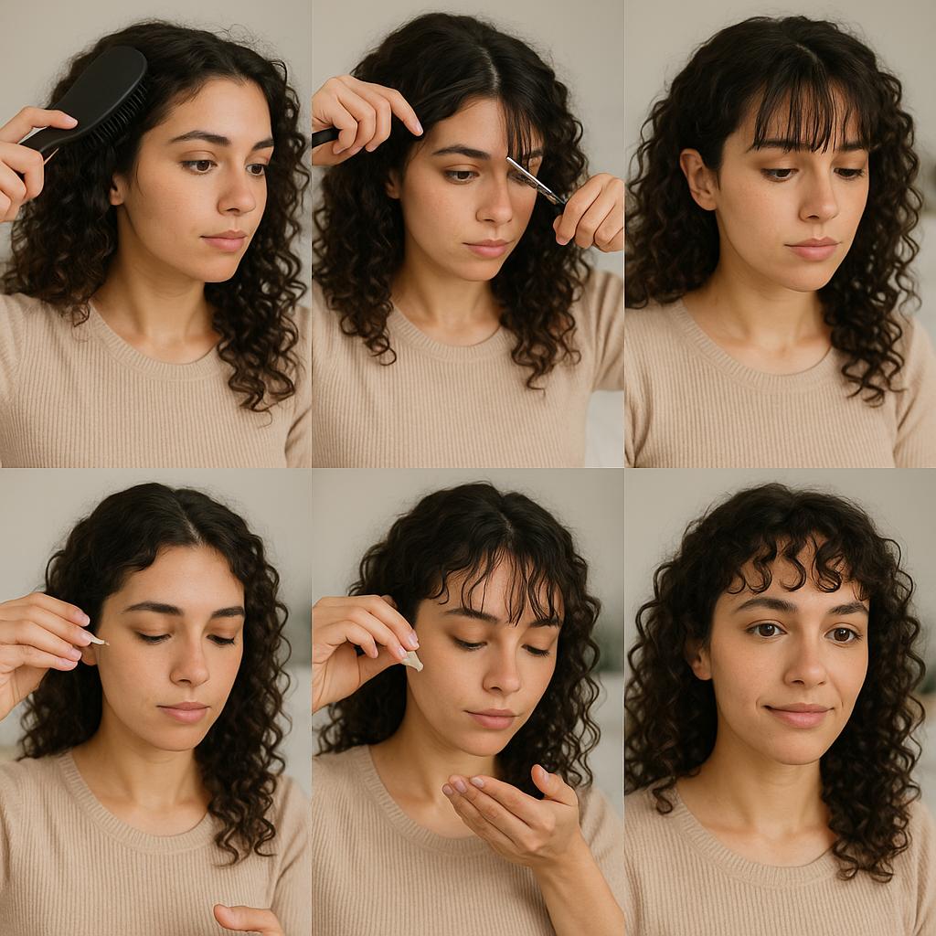 Flequillo Corto y Rizado para Look Audaz