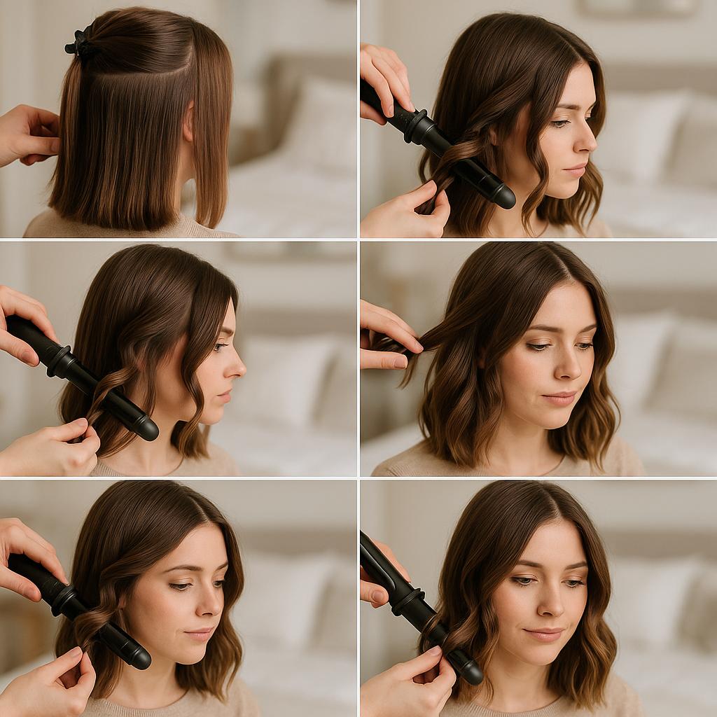 Media melena con ondas suaves