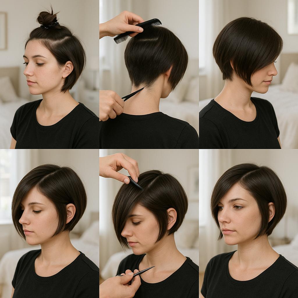 Bob asimétrico con flequillo lateral