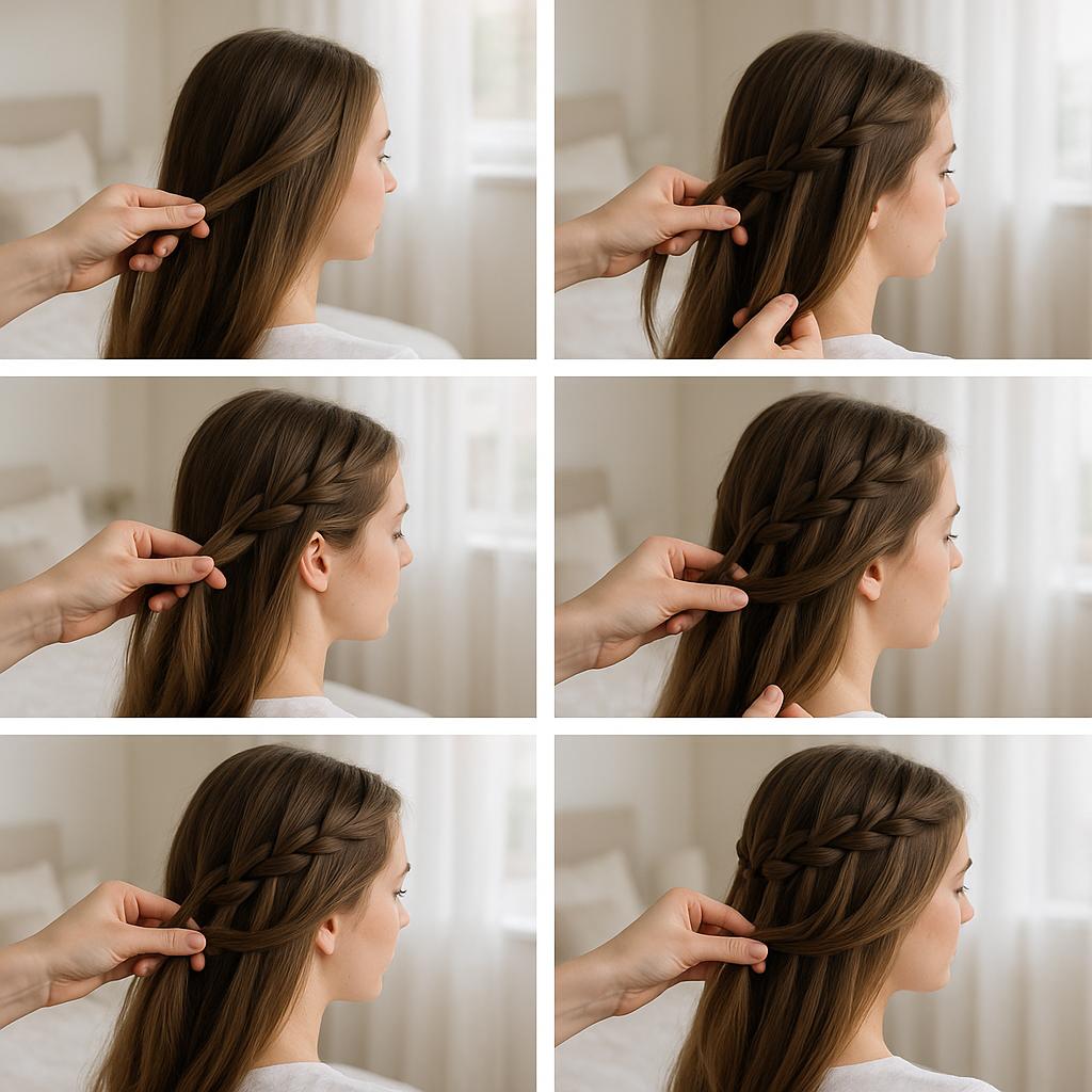 Trenza cascada lateral