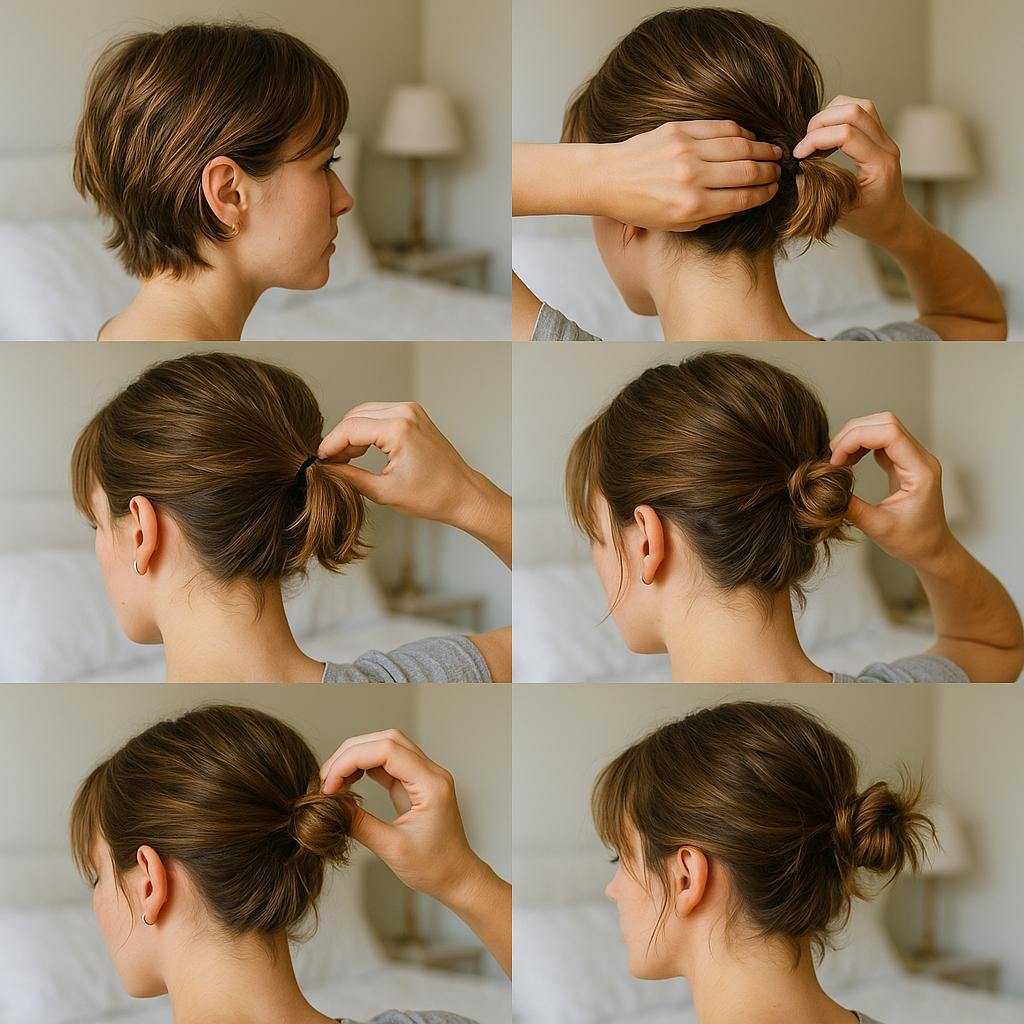 Pequeño chongo con efecto desordenado