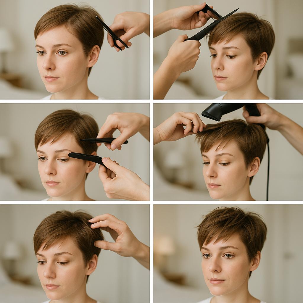 Pixie con flequillo despeinado