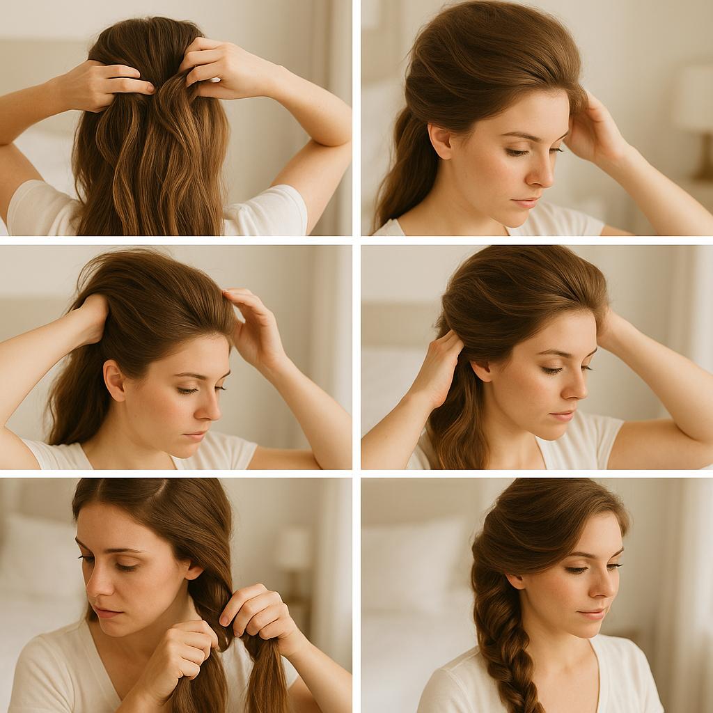 Trenza de lado con volumen