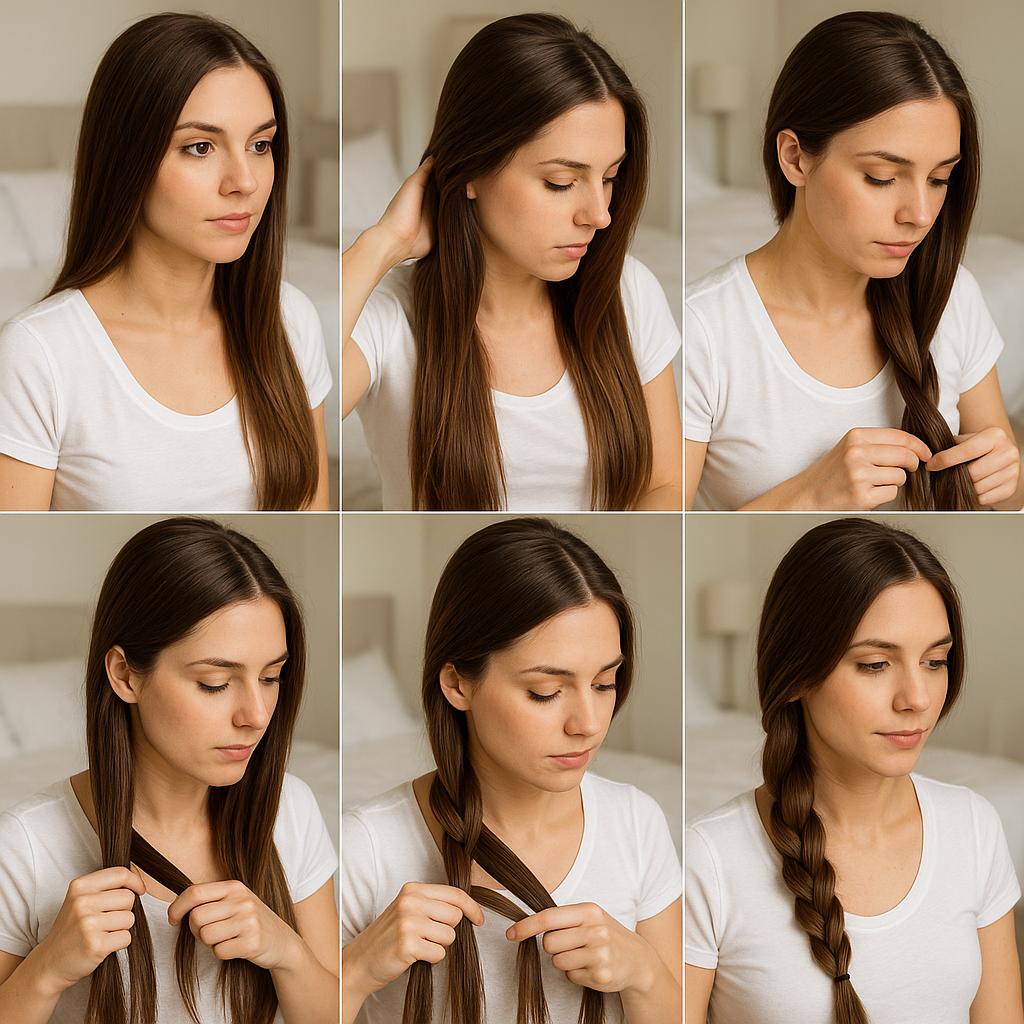 Trenza lateral desenfadada