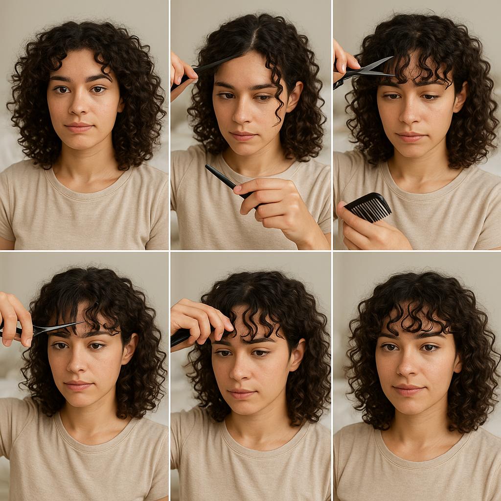 Flequillo Degradado con Rizos Sueltos