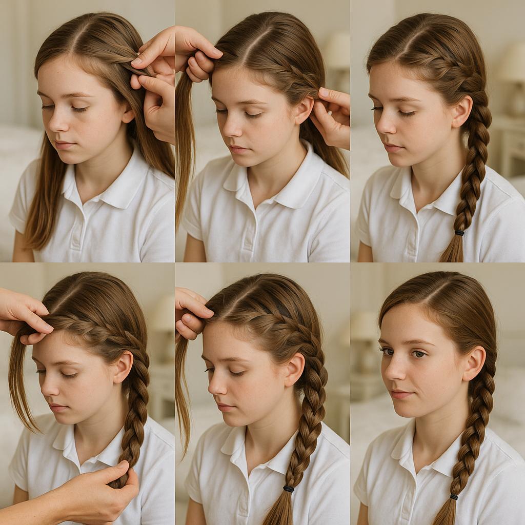 Trenza francesa lateral