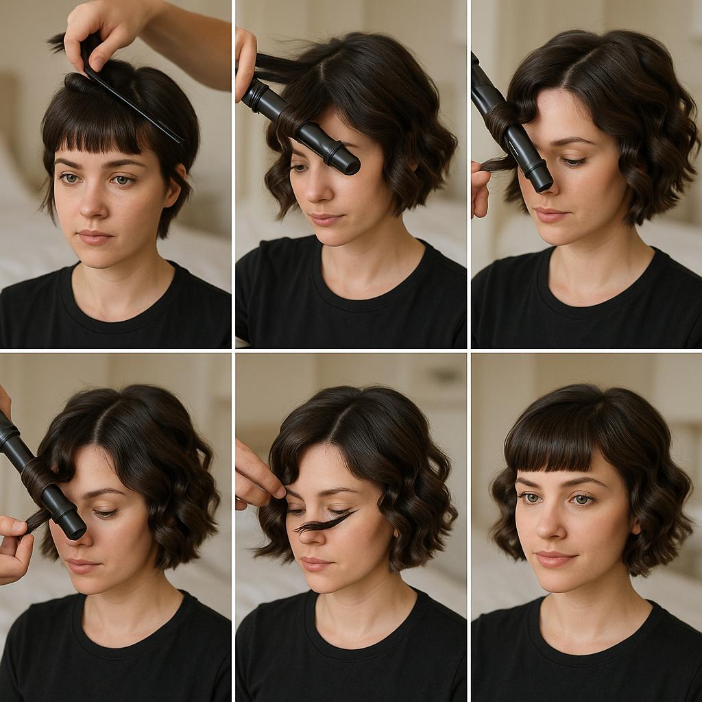 Ondas estructuradas con flequillo