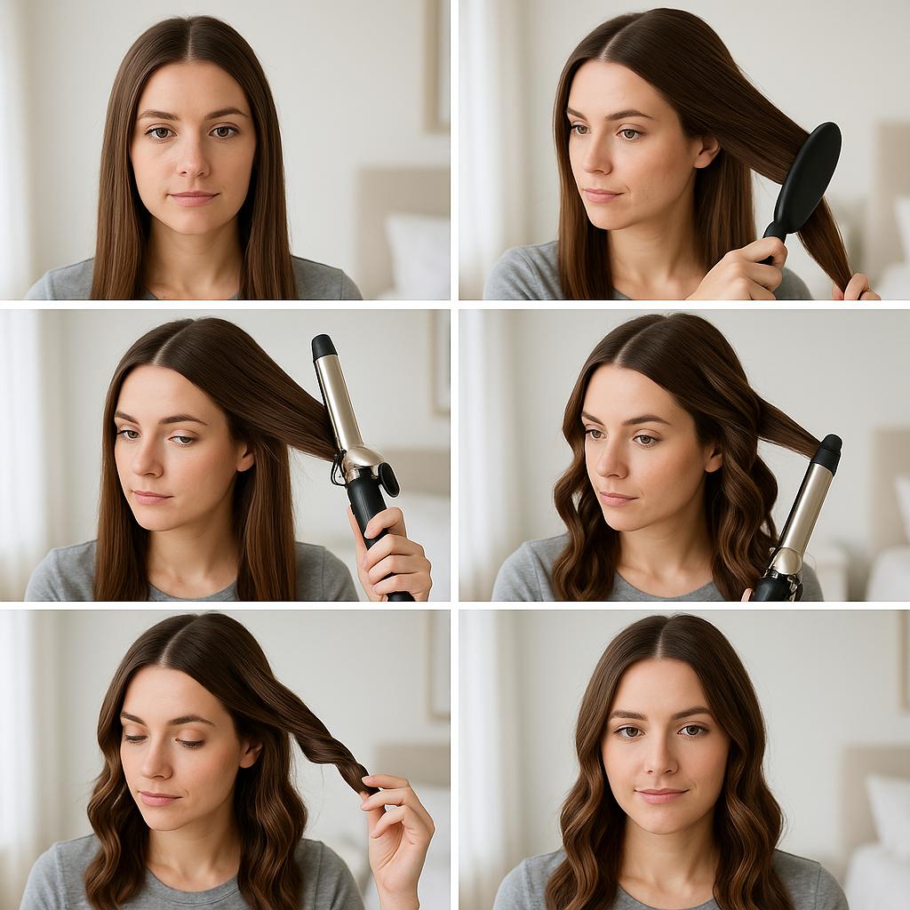 Ondas suaves con raya al medio