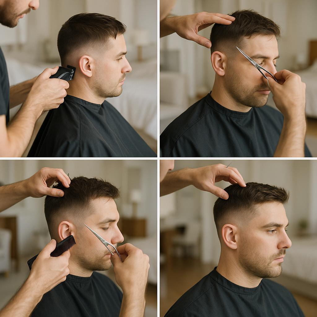 Corte texturizado con desvanecido