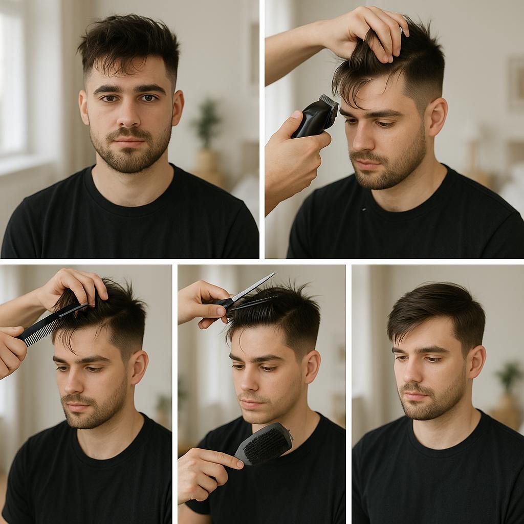 Corte Undercut Con Flequillo Peinado A Un Lado