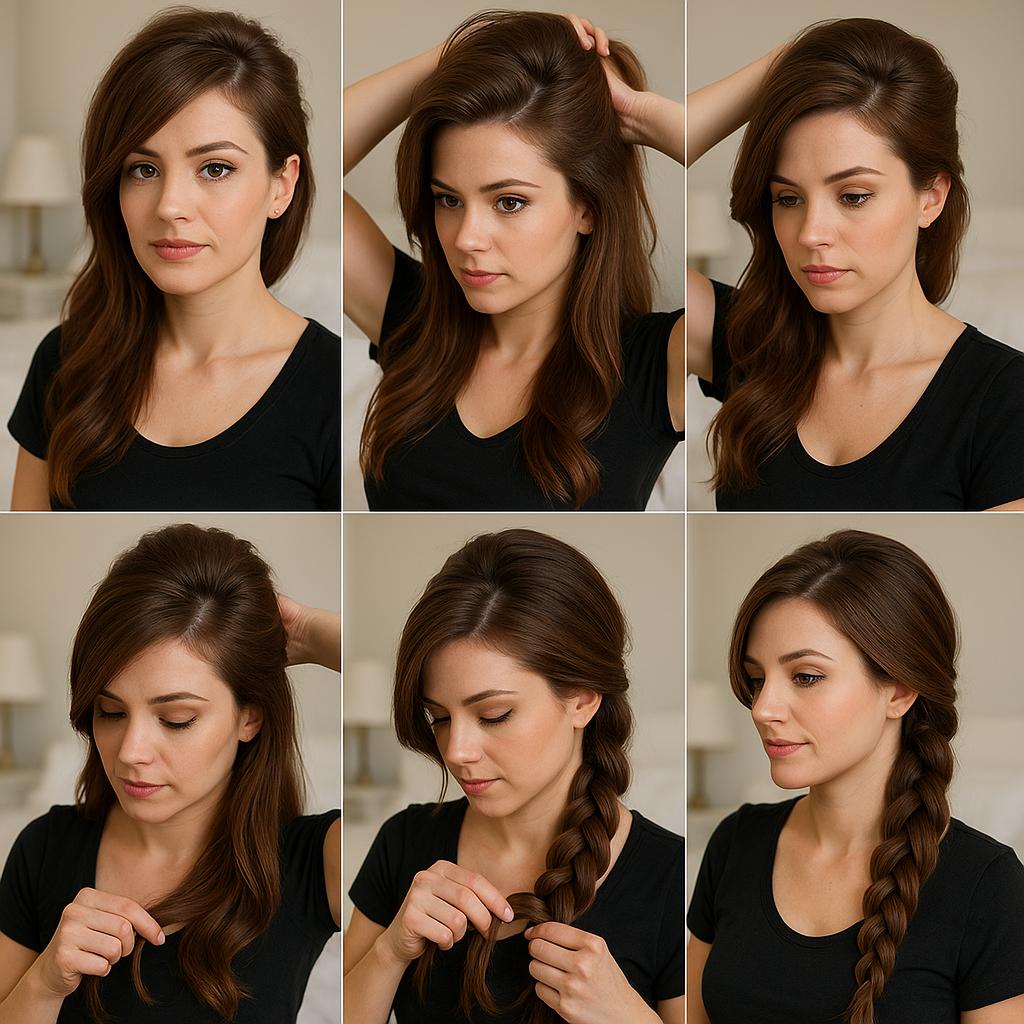 Trenza lateral con volumen