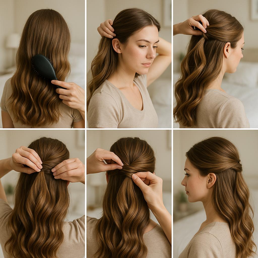 Semi Recogido con Ondas Suaves