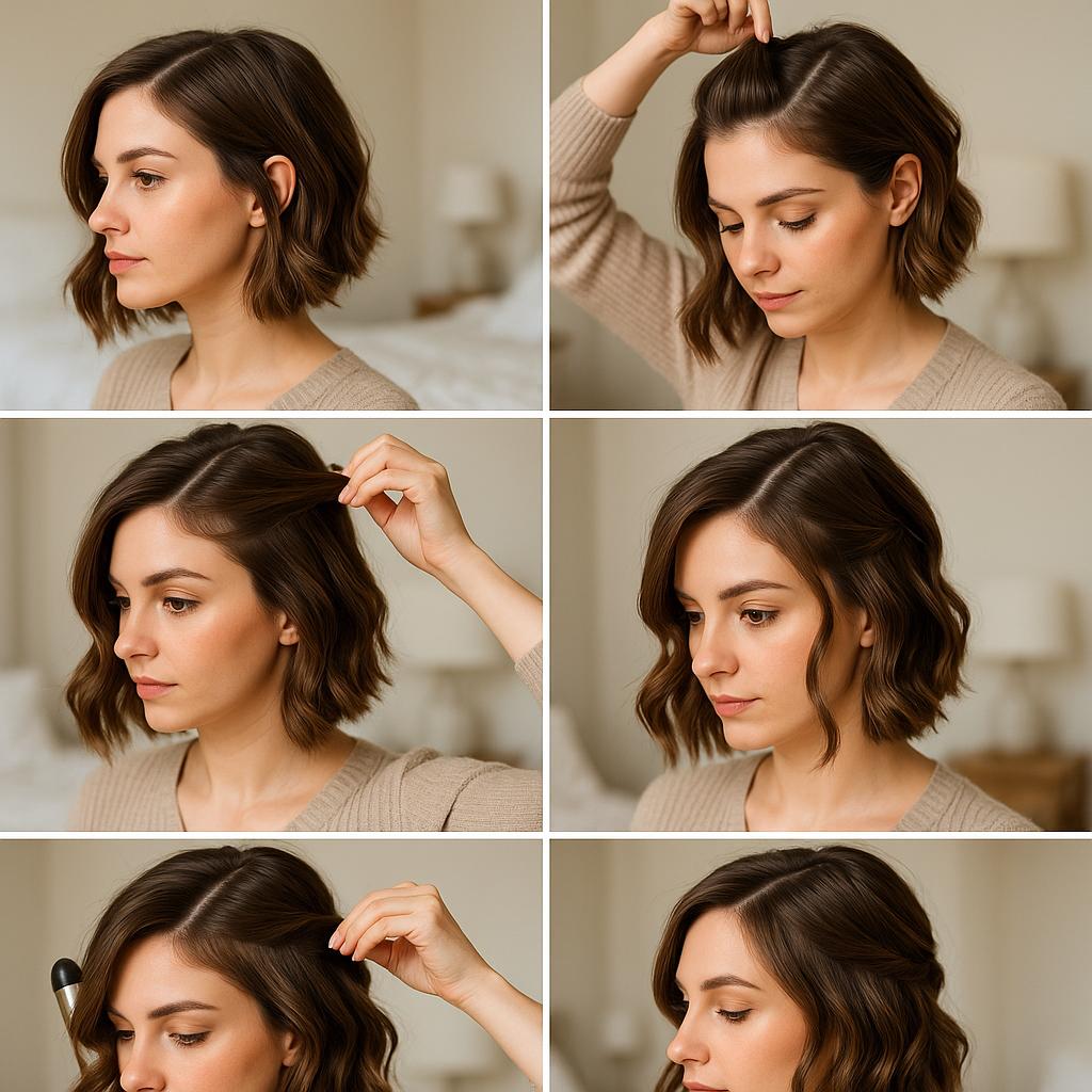Semi recogido con ondas suaves