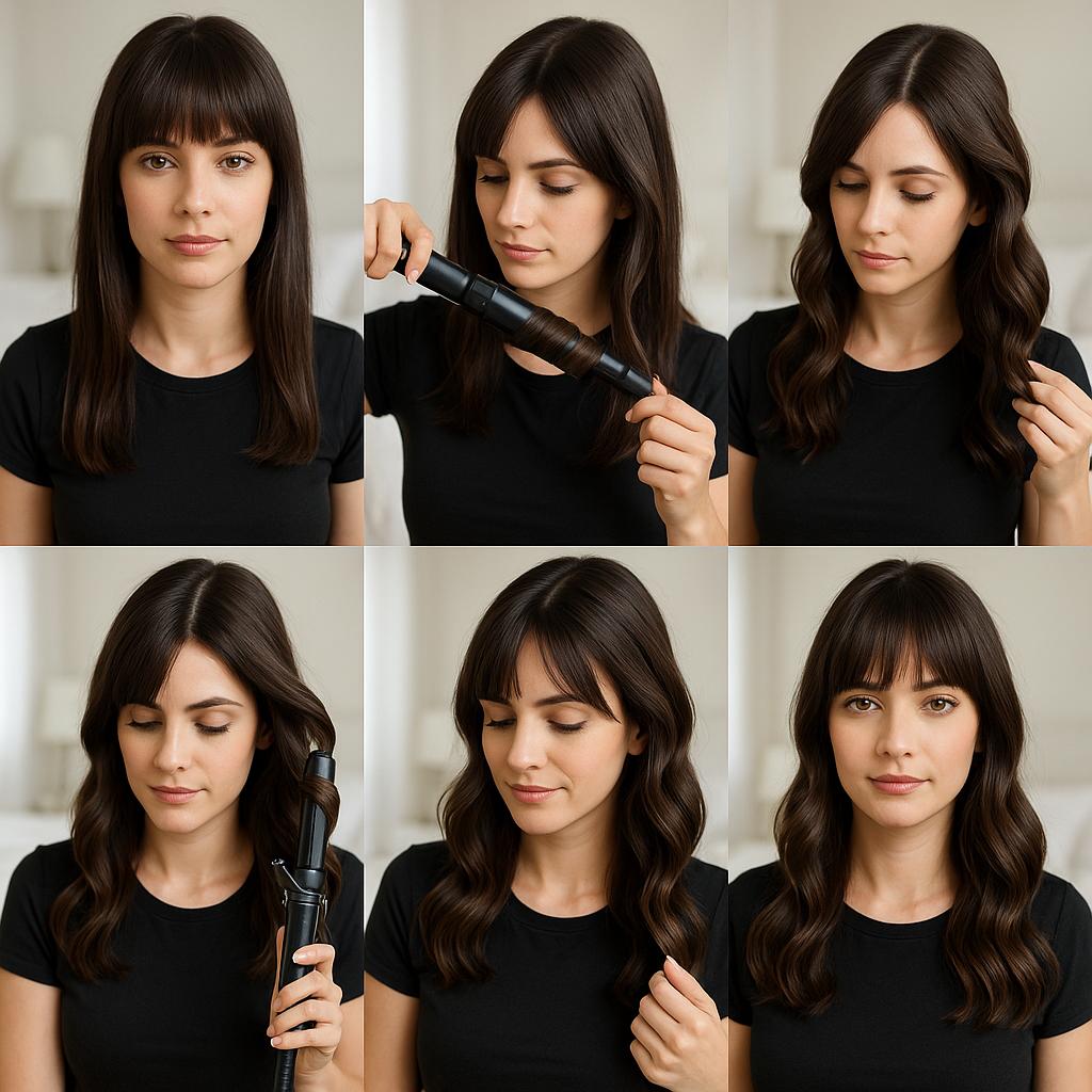 Ondas naturales con flequillo