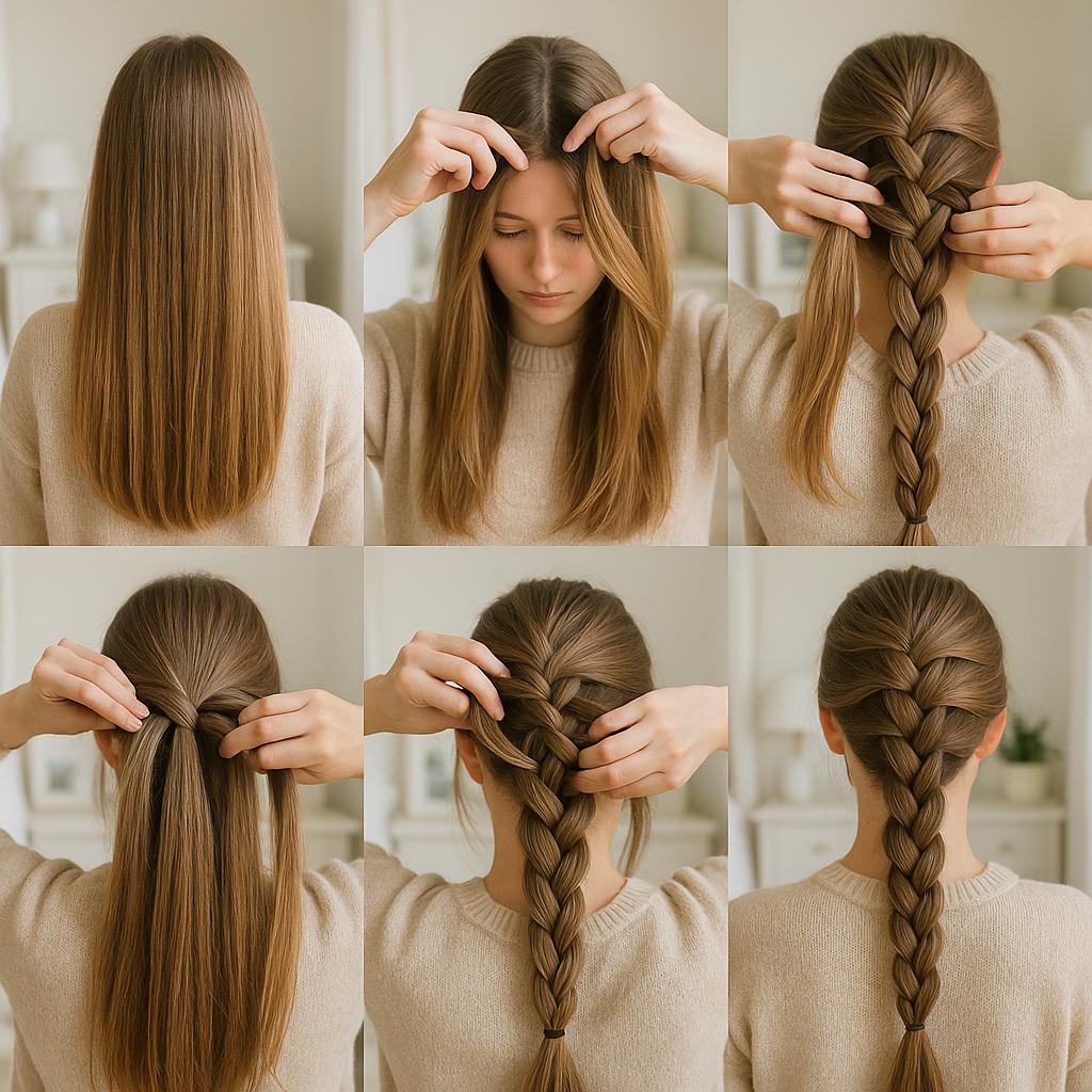 Trenza de raíz invertida