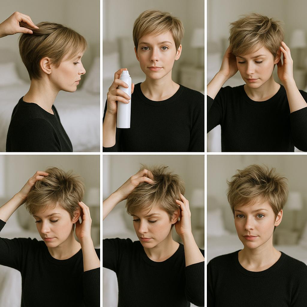 Pixie despeinado con volumen