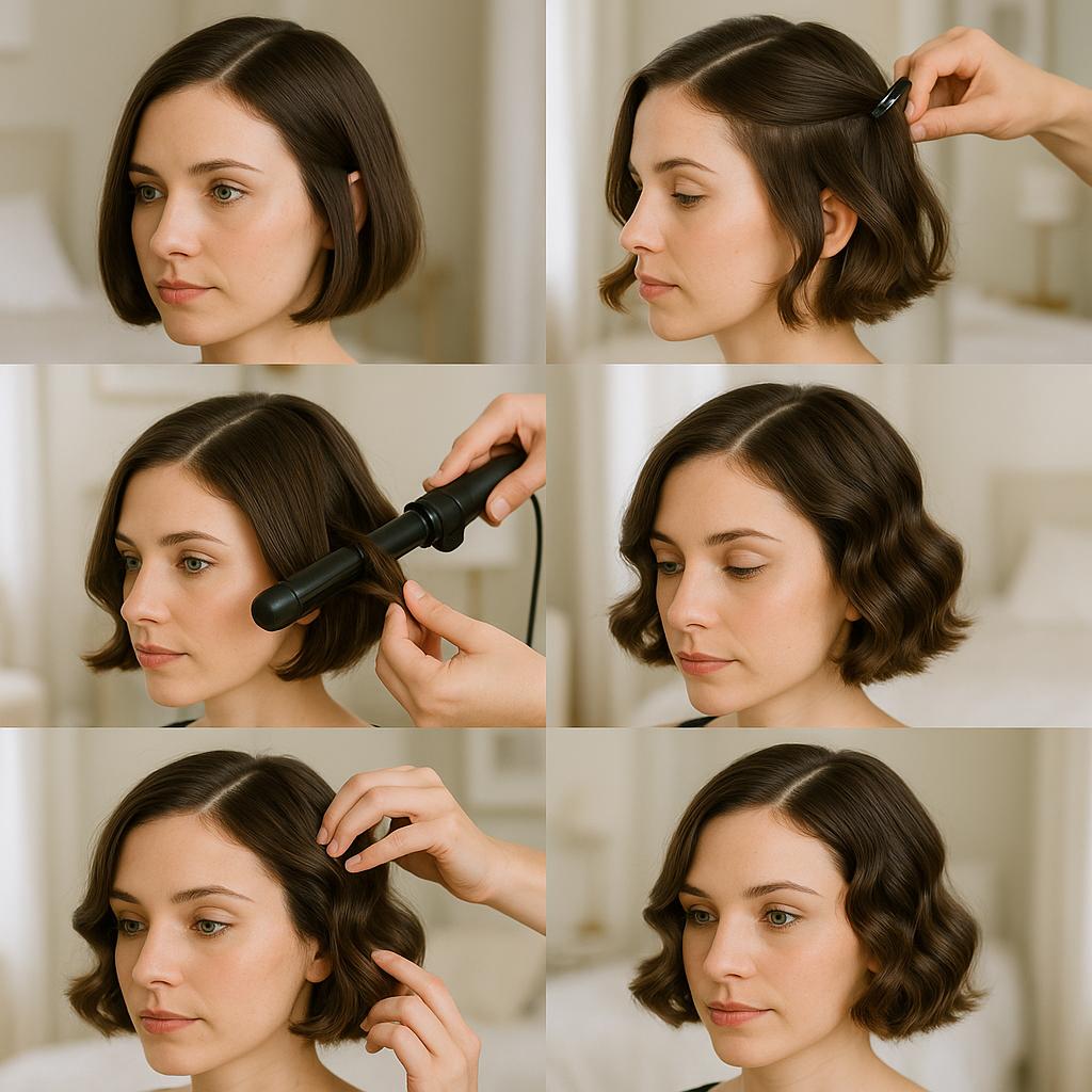 Corte bob con ondas suaves