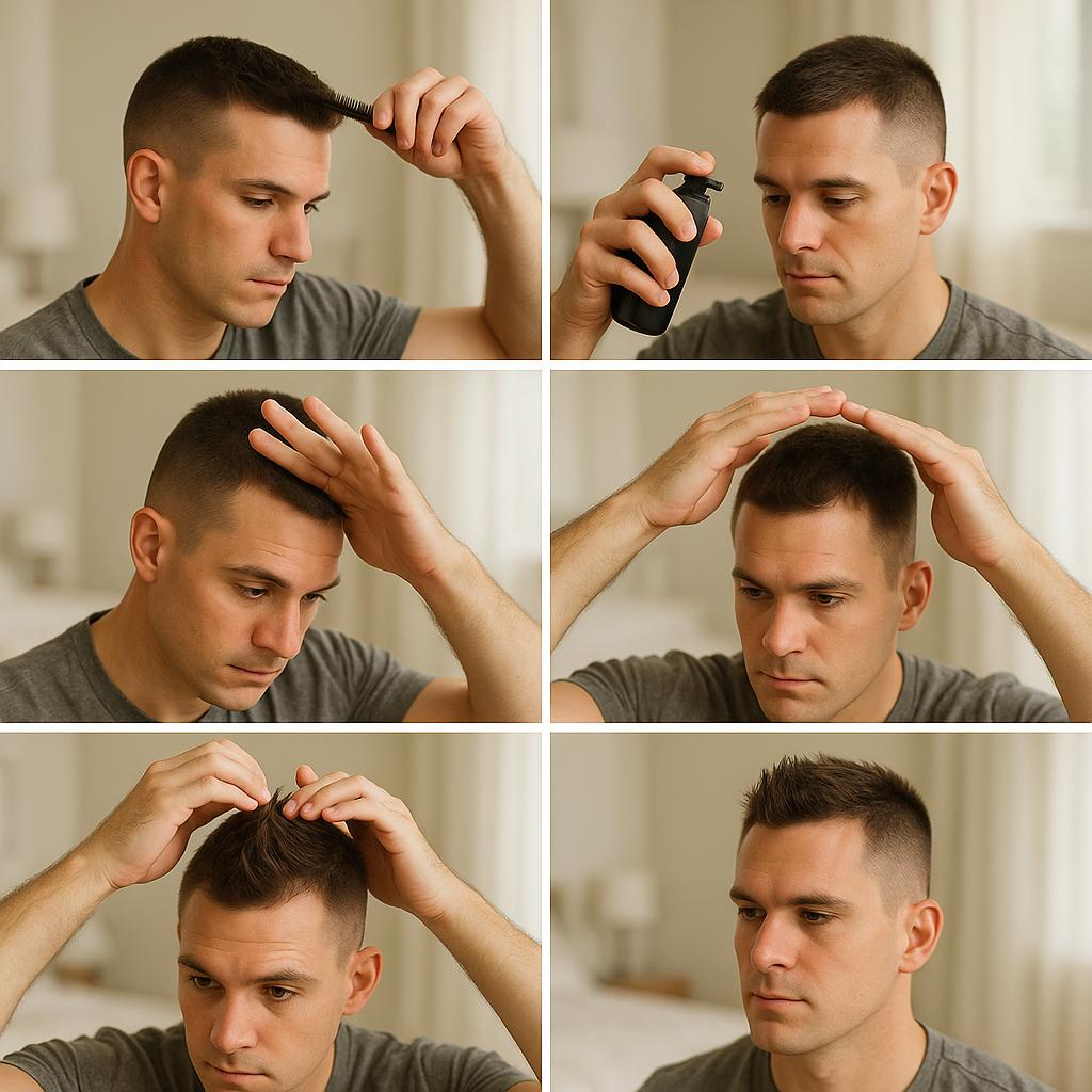 Pequeño mohicano con volumen controlado