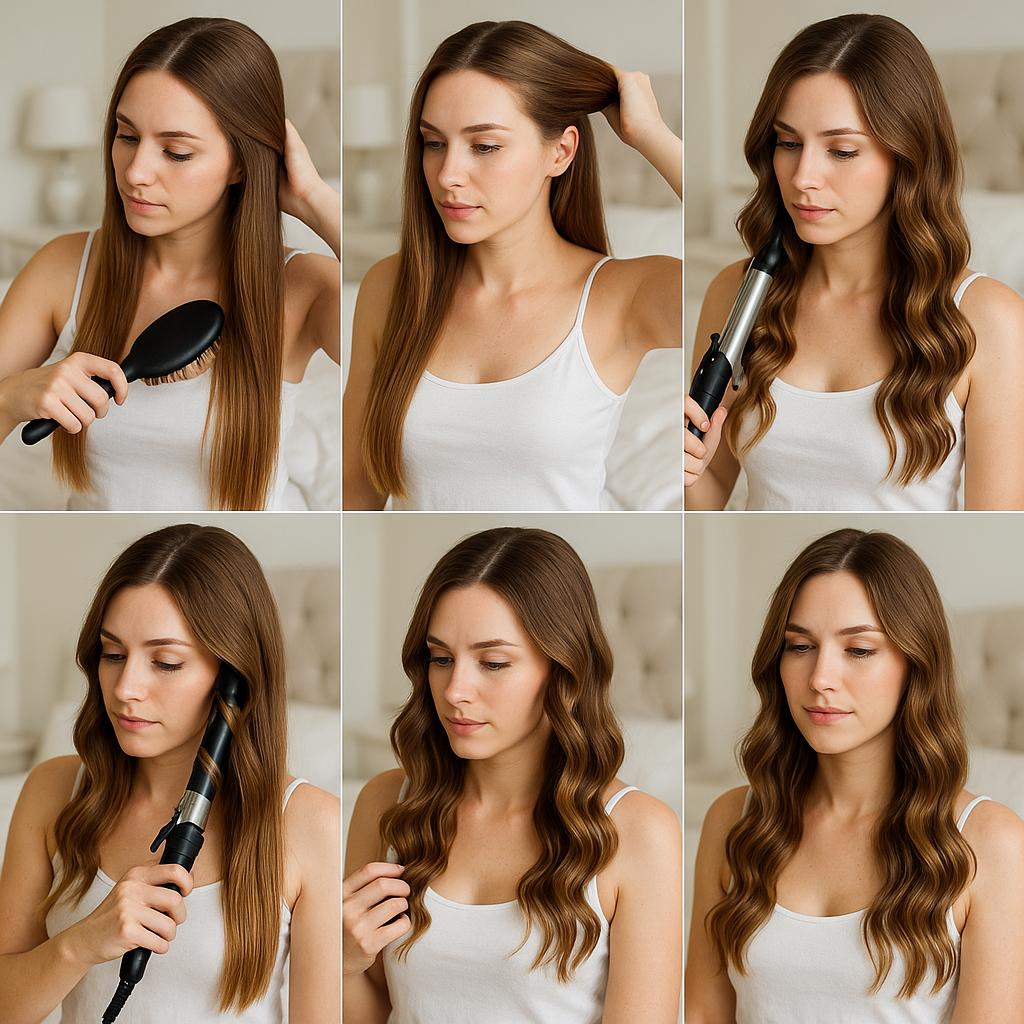 Peinado suelto con ondas naturales