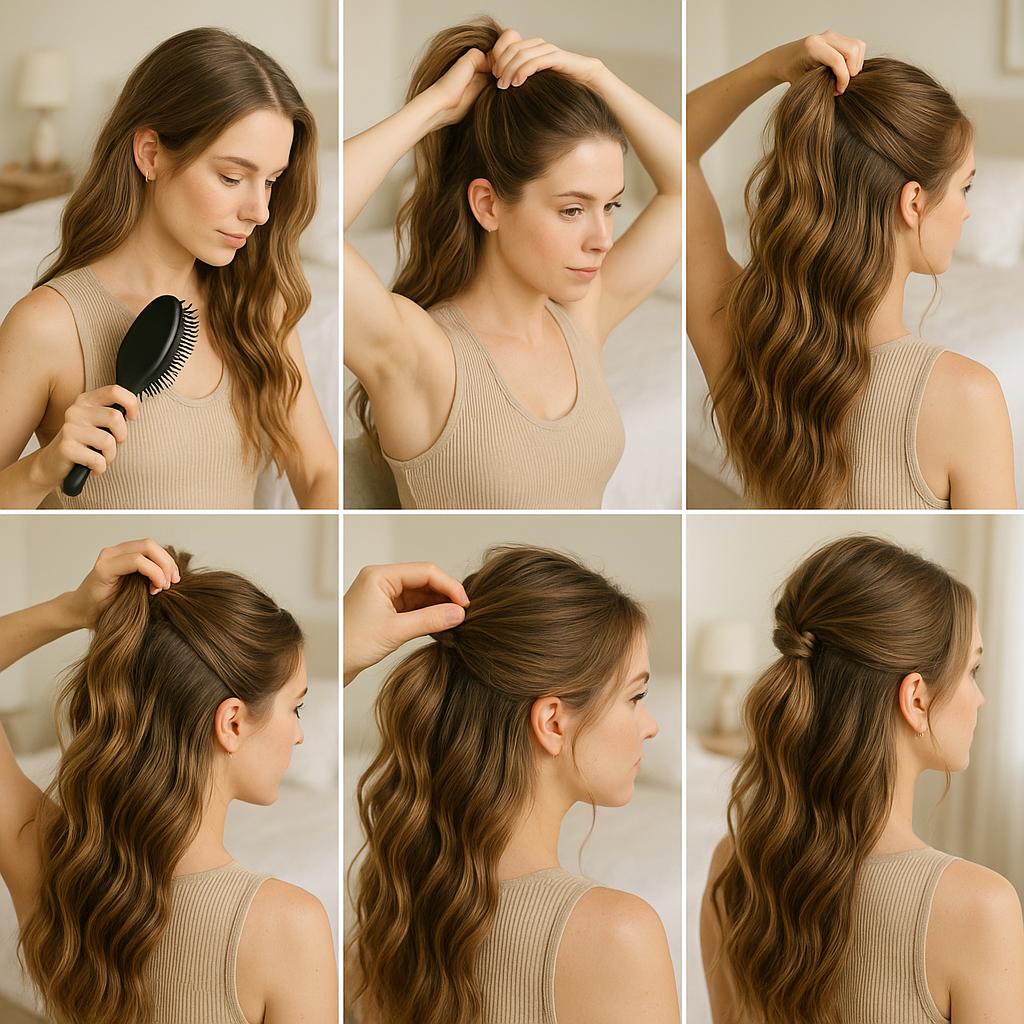 Media cola con textura y accesorios