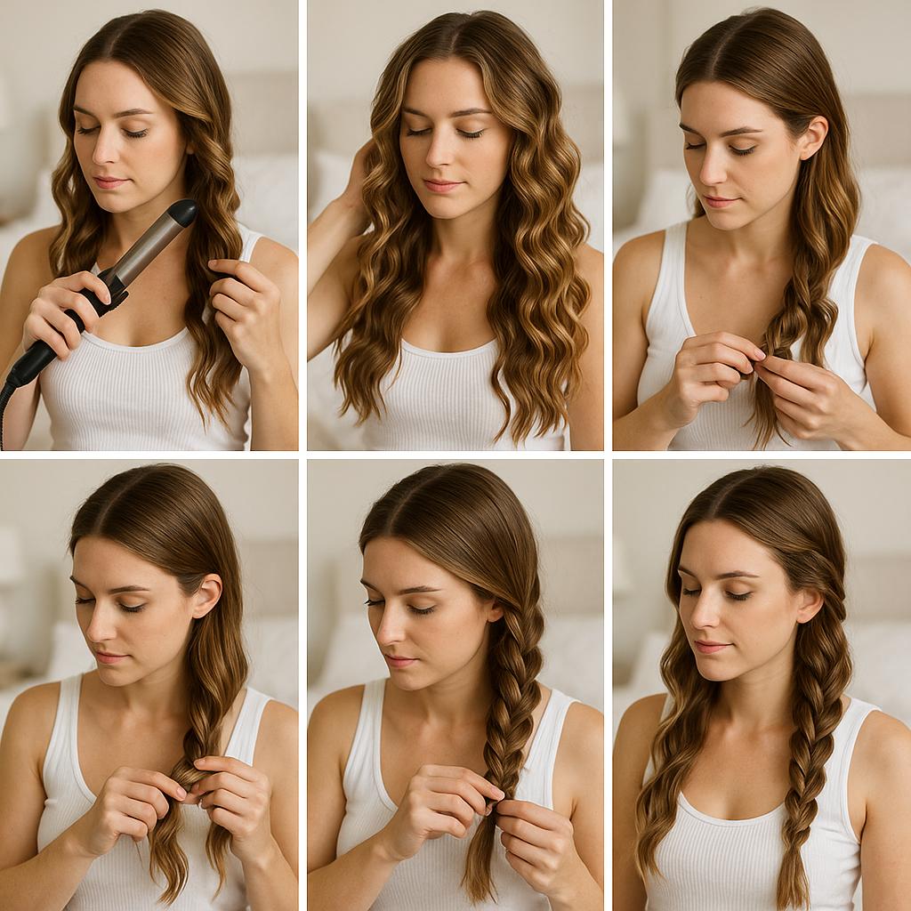 Trenza de lado con ondas