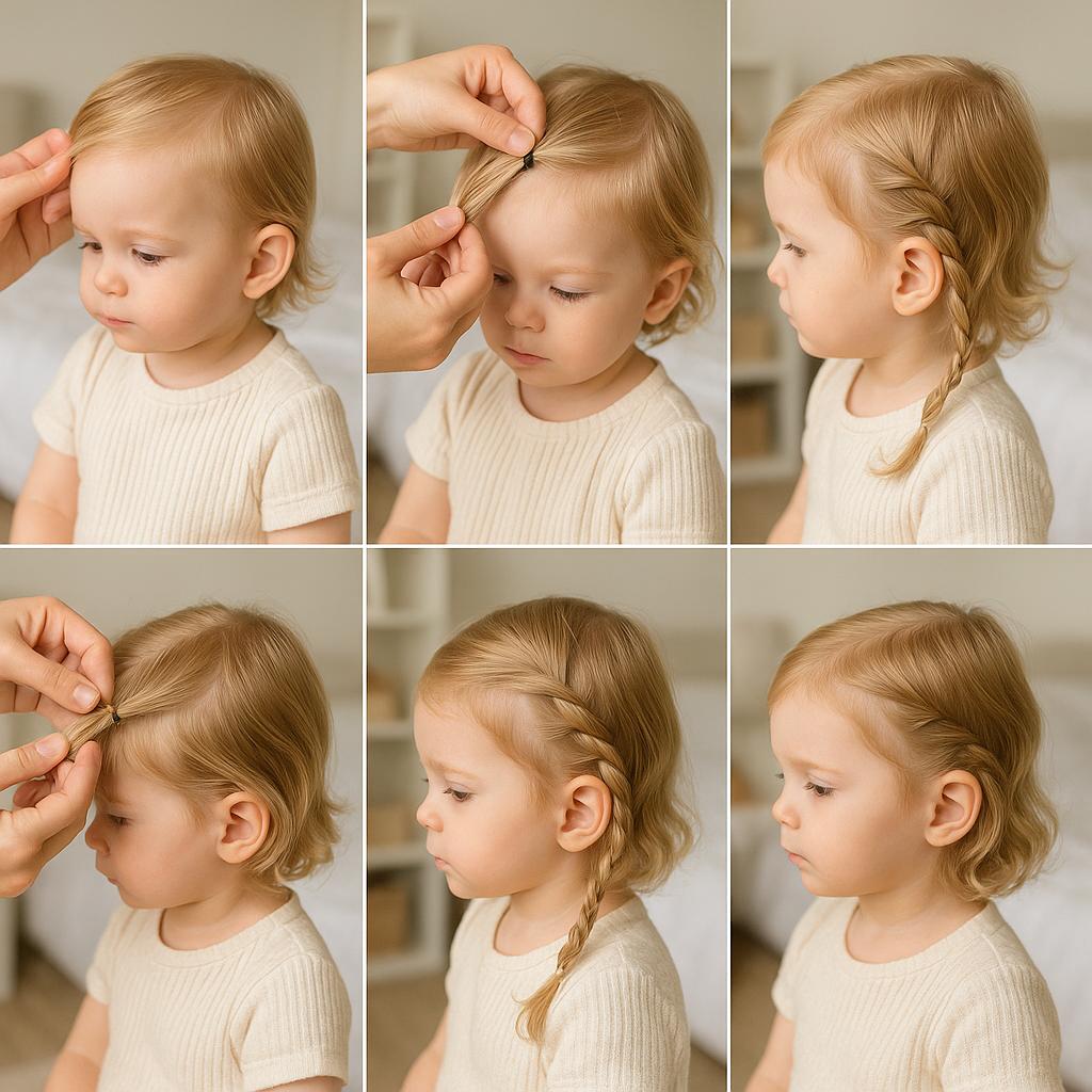 Trenza de lado con ondas naturales