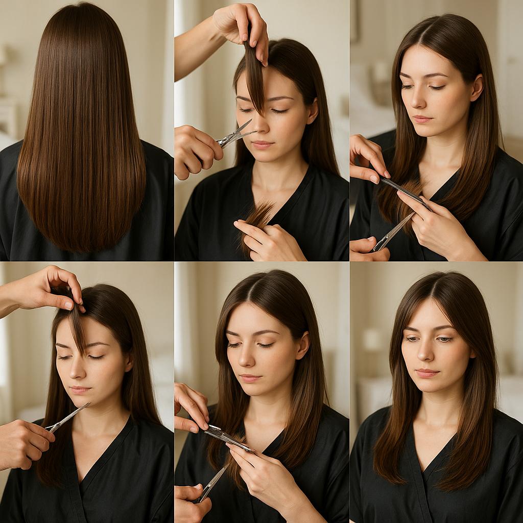 Melena larga con capas suaves