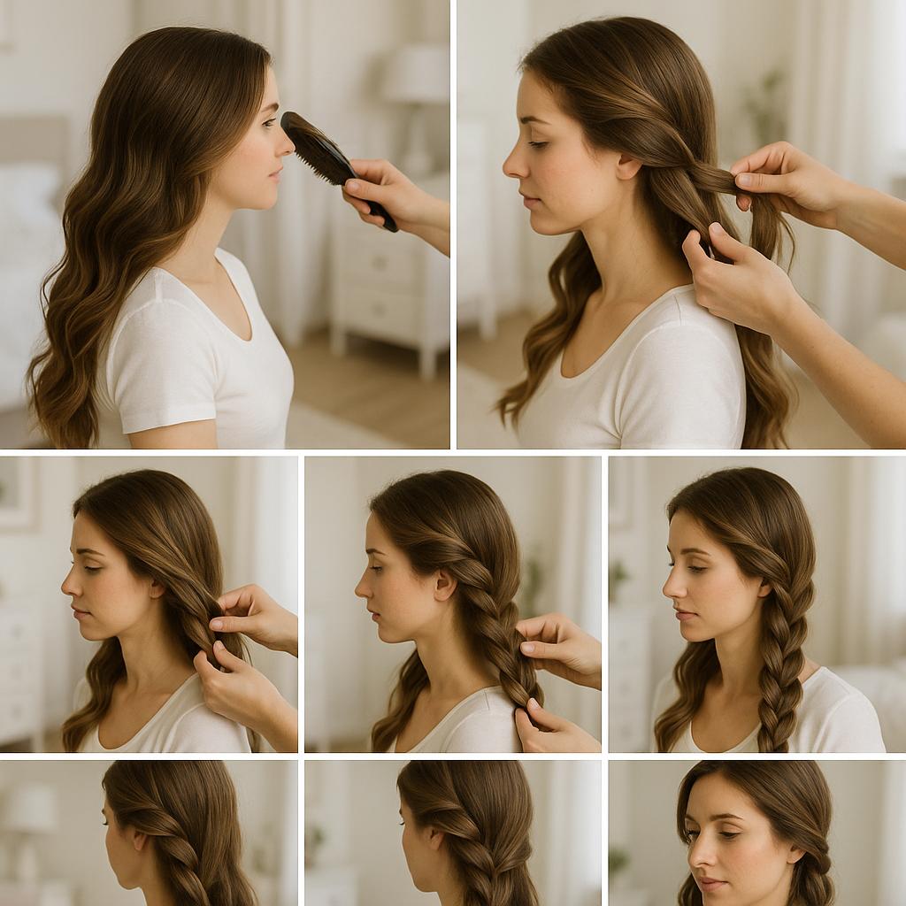 Trenza de Lado con Ondas