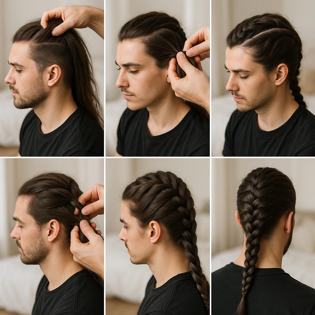 Trenza de raíz con degradado