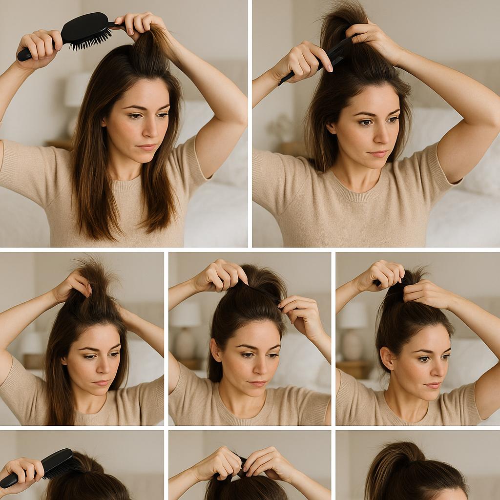 Coleta alta con volumen