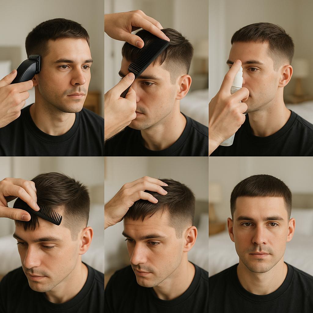 Estilo César con acabado pulido