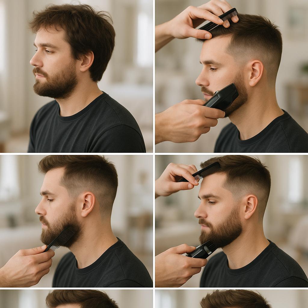 Barba Completa y Corte Texturizado