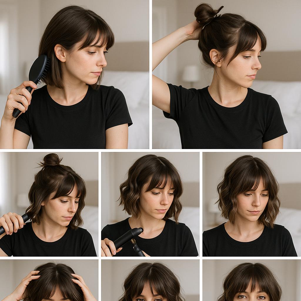 Coleta baja con nudo decorativo