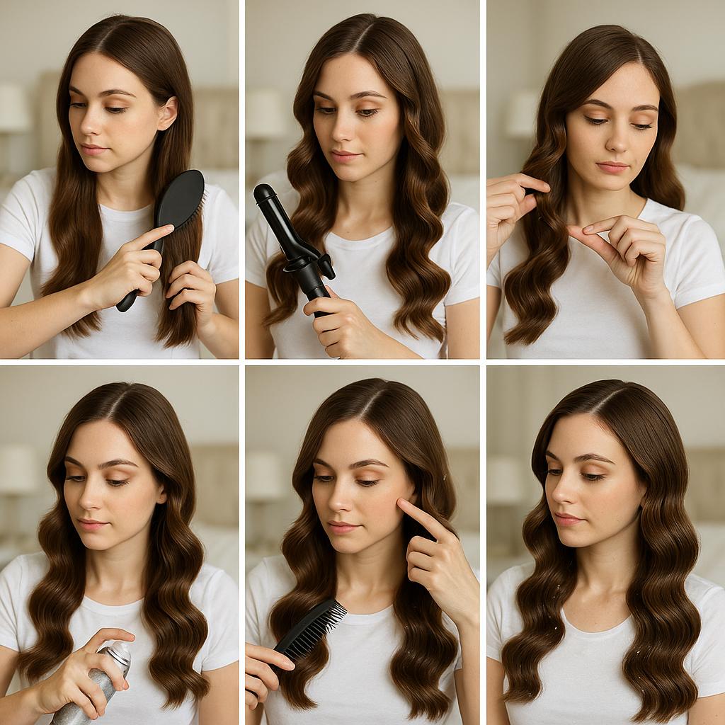 Ondas retro con brillo sutil