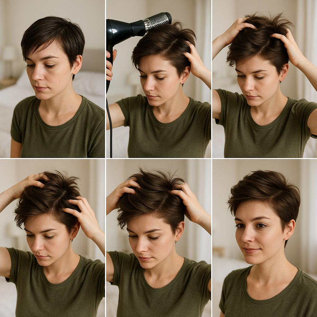 Pixie asimétrico con volumen